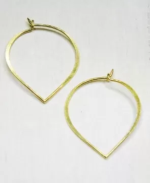 Lotus Petal Hoops