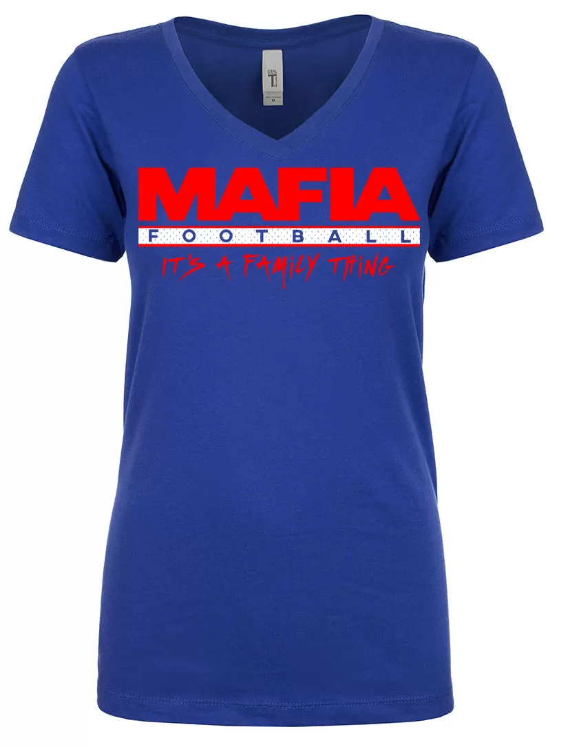 Mafia Family - Ladies Fitted V-neck