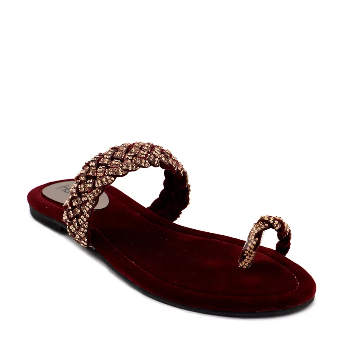 Maroon Fancy Chappal 010112