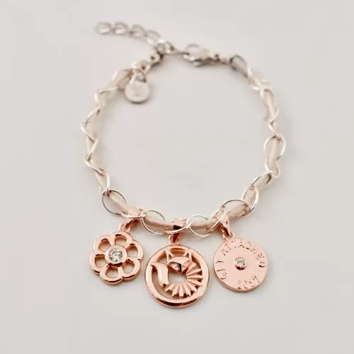 Megan Inner Beauty Fox Cream Leather Bracelet