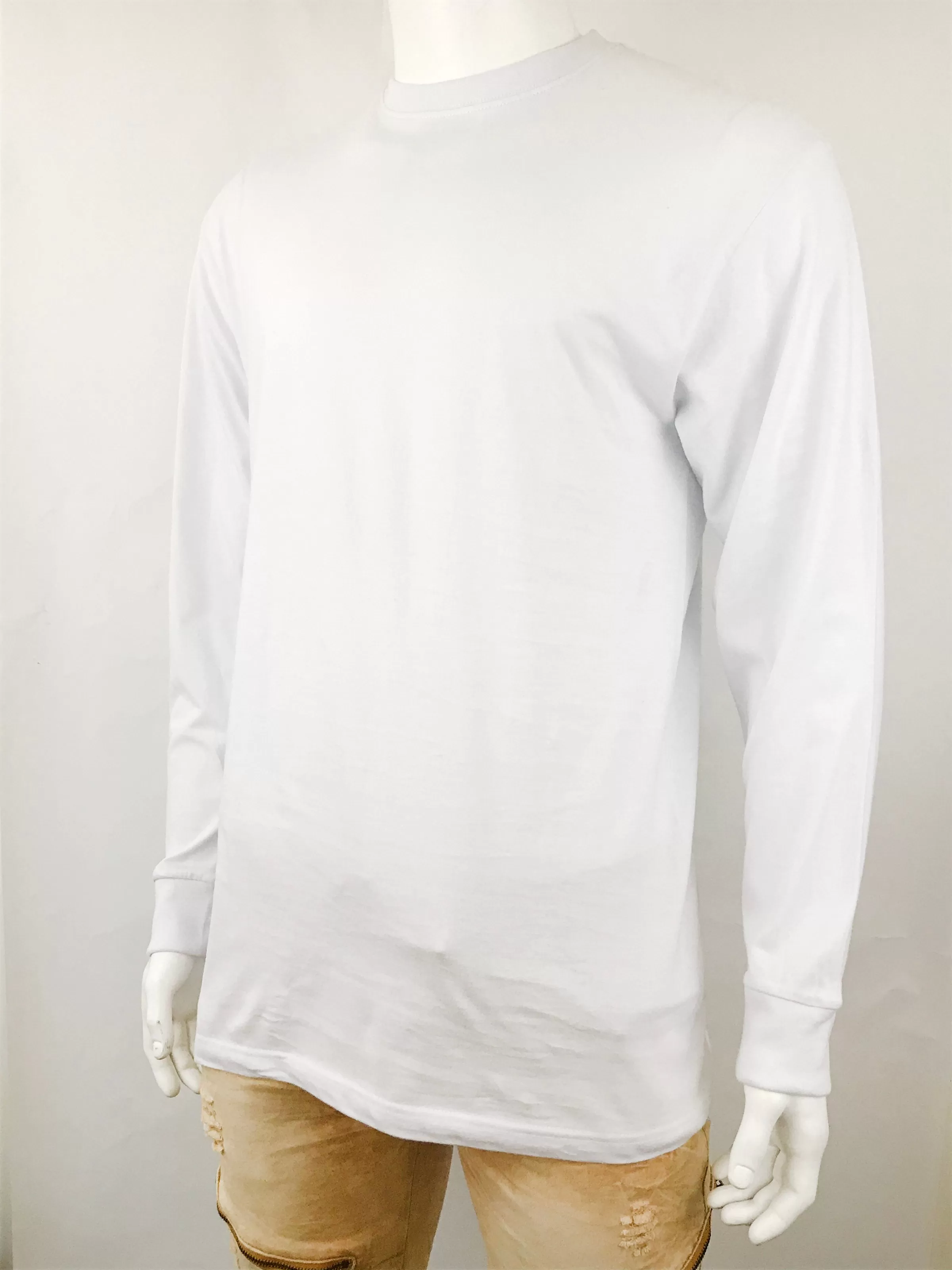 Men's Plain Long Sleeve T-Shirt