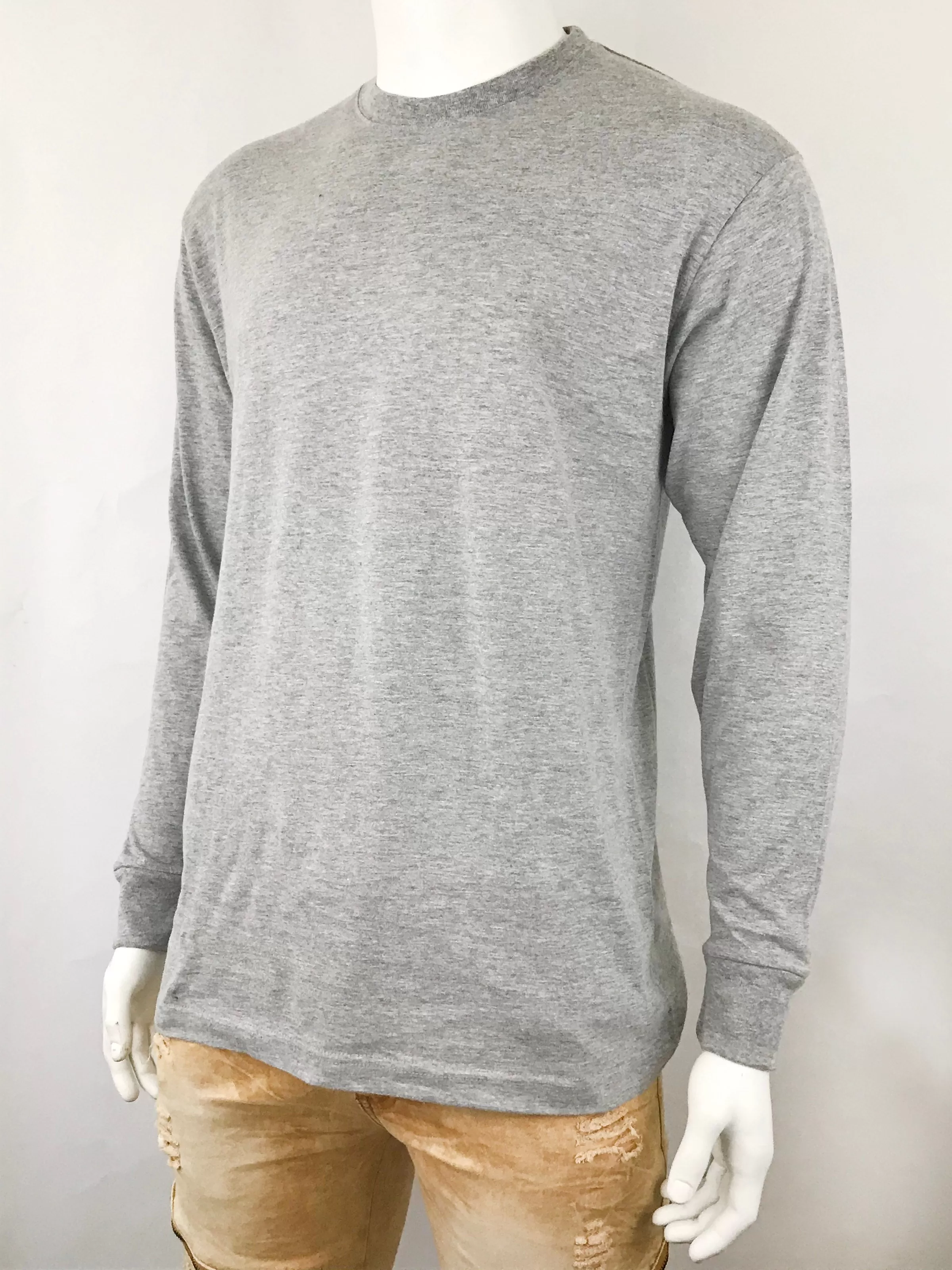 Men's Plain Long Sleeve T-Shirt