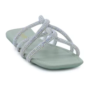 Mint Green Fancy Slipper 042074