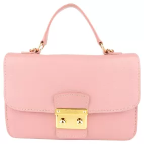 Miu Miu Pink Madras Leather Two-Way Satchel Bag