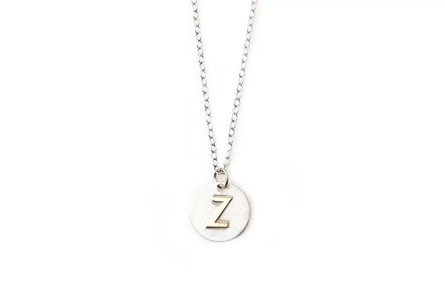 Mixed Metals Initial Necklace