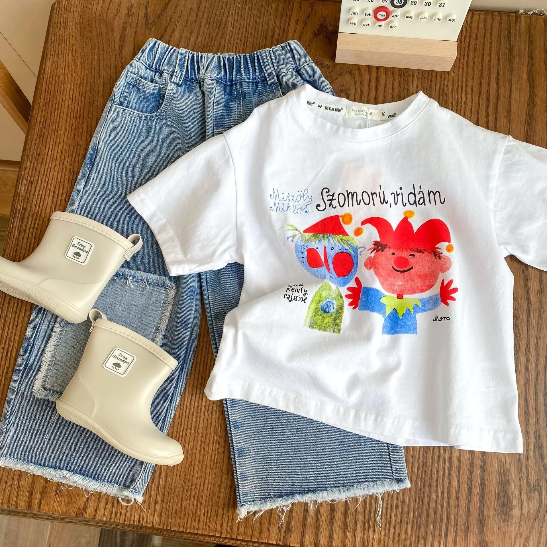 Mommy And Me Baby Kid Cartoon Print T-Shirts