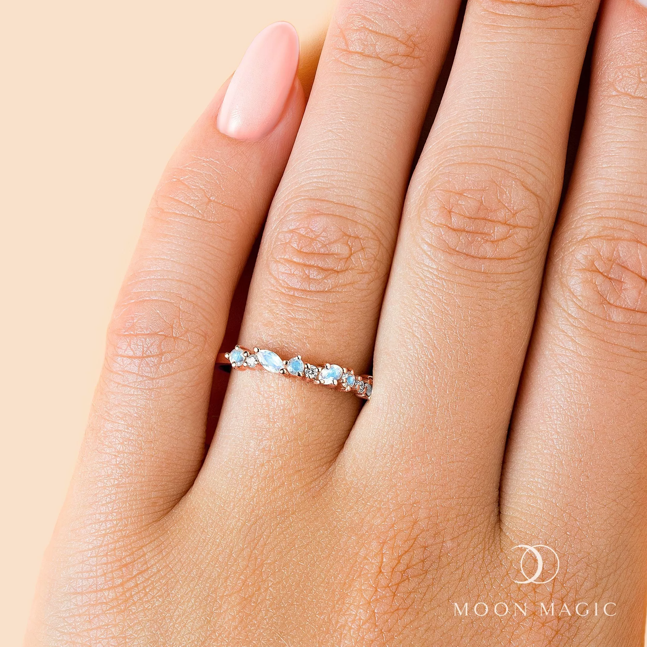 Moonstone Diamond Ring - Grace