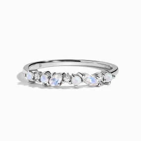 Moonstone White Zircon Ring - Grace