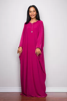 Mulberry Pink Modest Kaftan Dress