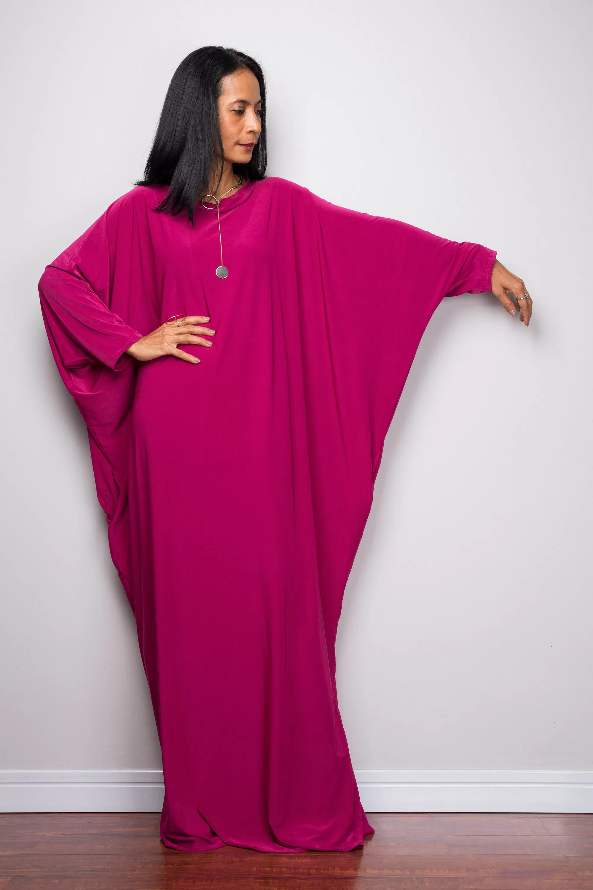 Mulberry Pink Modest Kaftan Dress