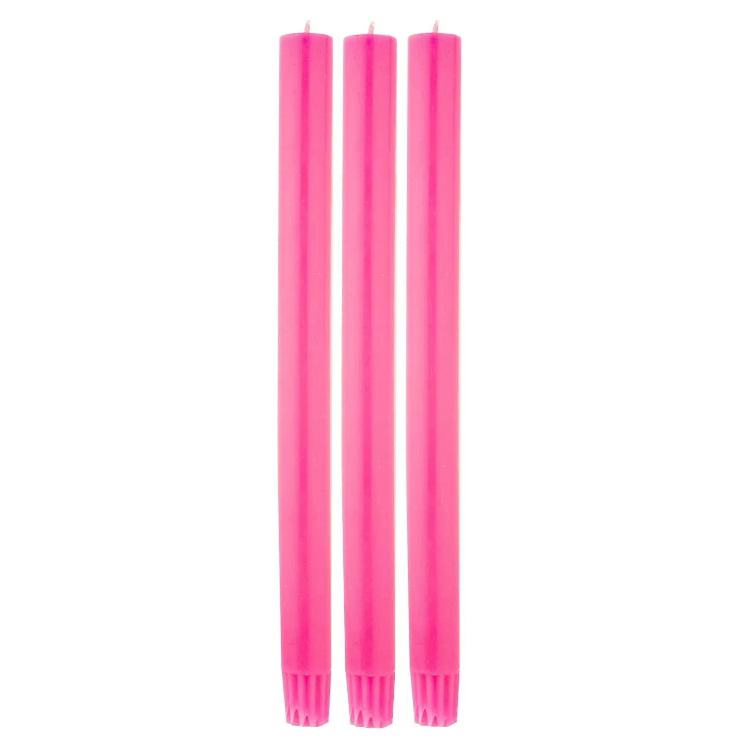 Neon Pink Dinner Candle