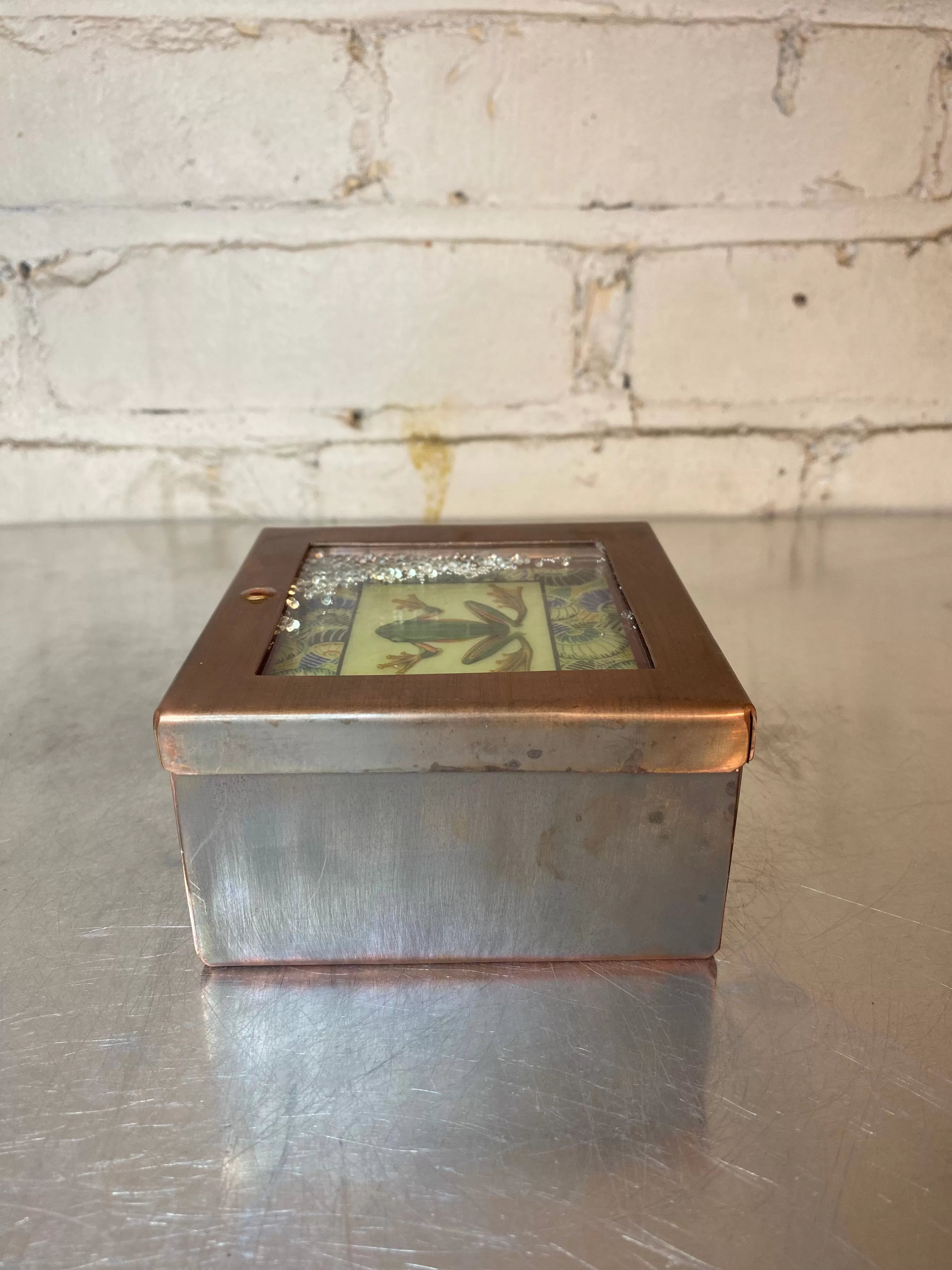 NEW! Frog Pearlie Reliquary Box by Grace Gunning