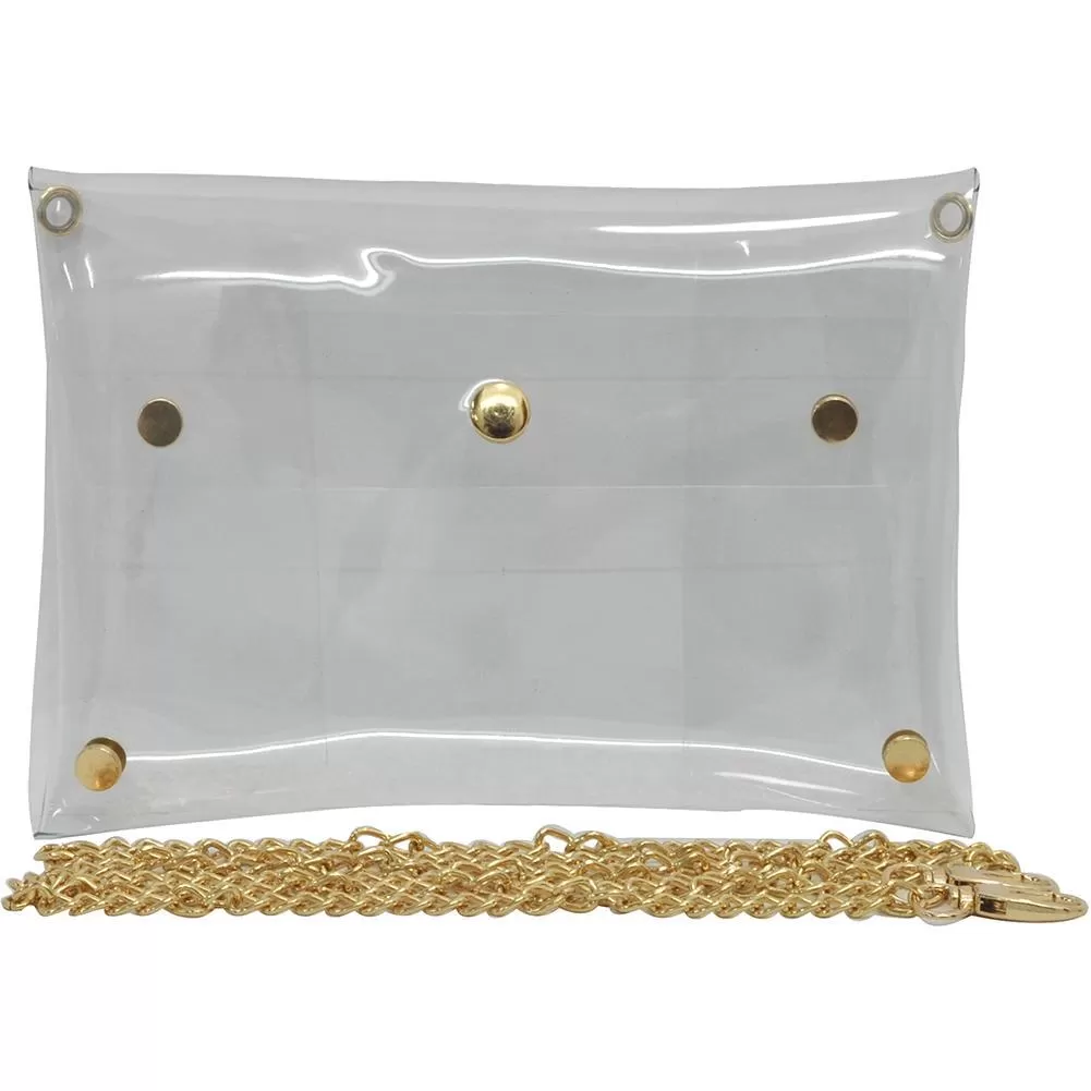 NGIL Clear Stadium Clutch Bag