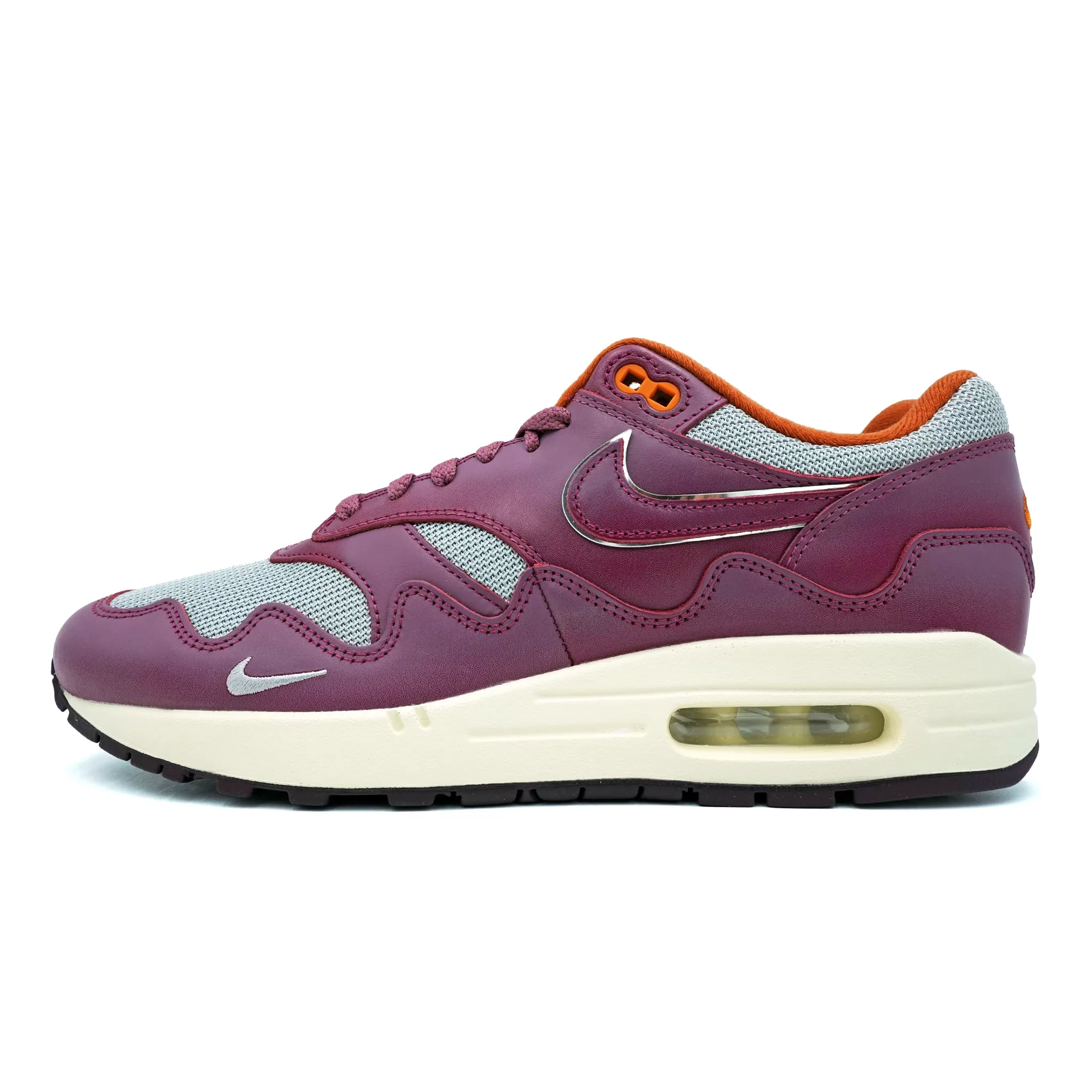 NIKE AIR MAX 1 X PATTA WAVES RUSH MAROON (WITH BRACELET) 2021