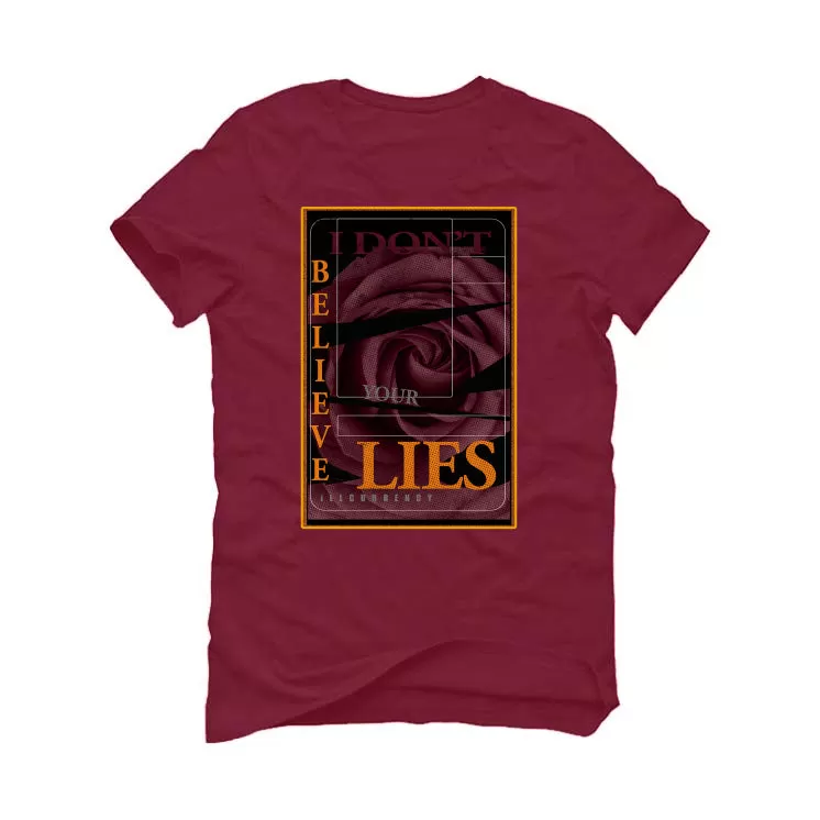 Nike Dunk Low ARIZONA STATE| ILLCURRENCY Maroon T-Shirt (I don't believe your lies)