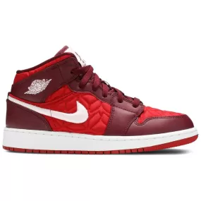 Nike Jordan 1 Mid SE Red Quilt (GS)