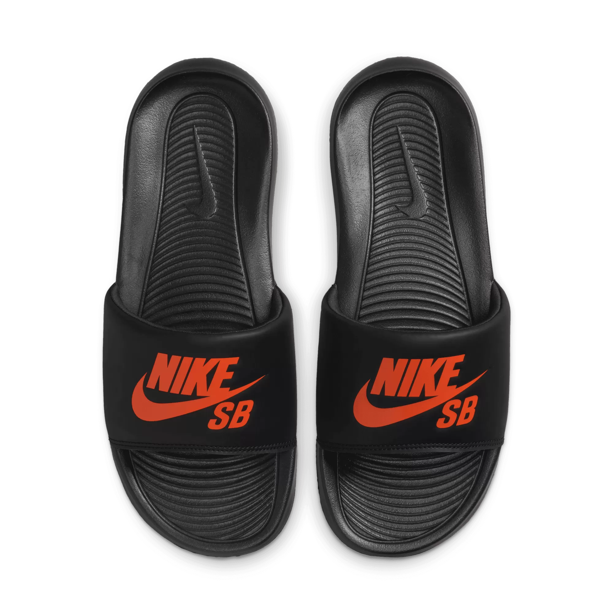 Nike SB Victori One Slides Black/Team Orange