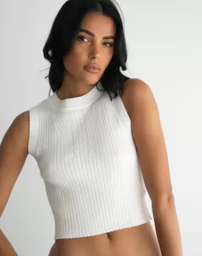 Nima Crop Top (White)