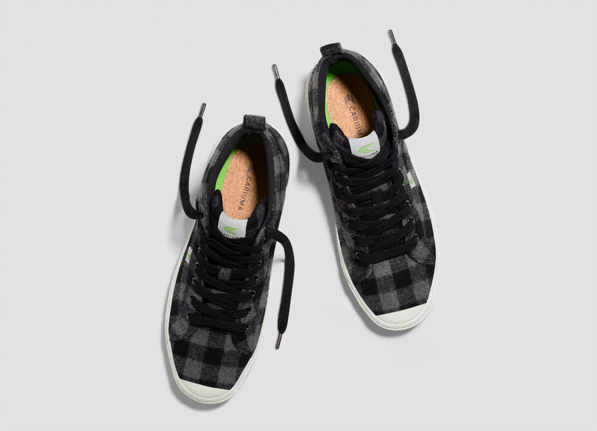 OCA High Black Plaid Sneaker Men