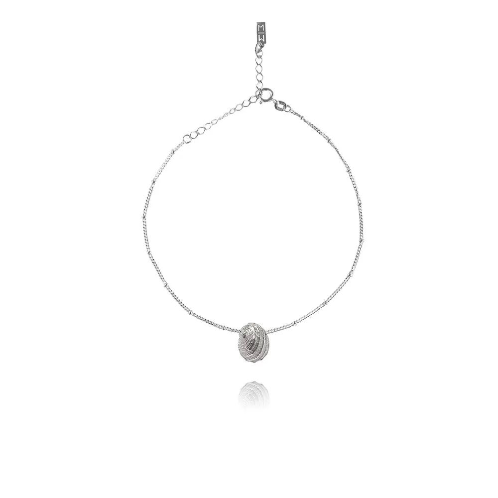 Olivia Silver Anklet Seashell