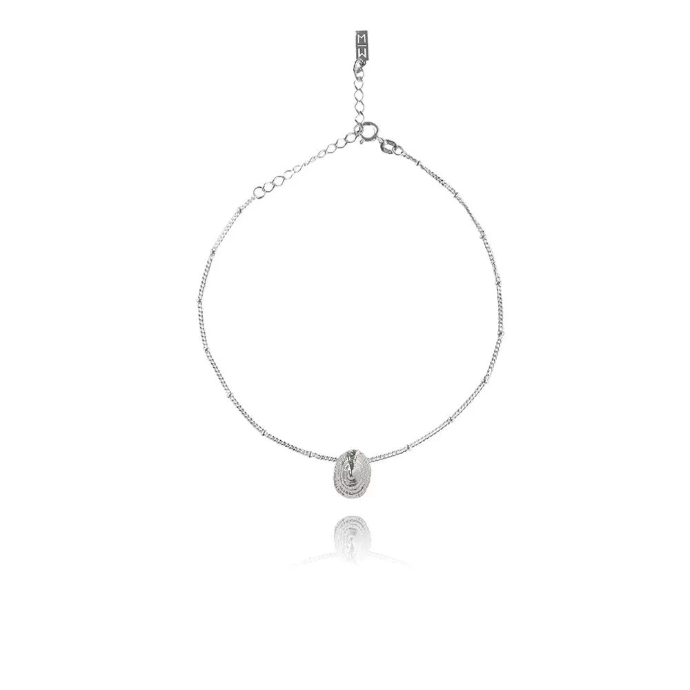 Olivia Silver Anklet Seashell