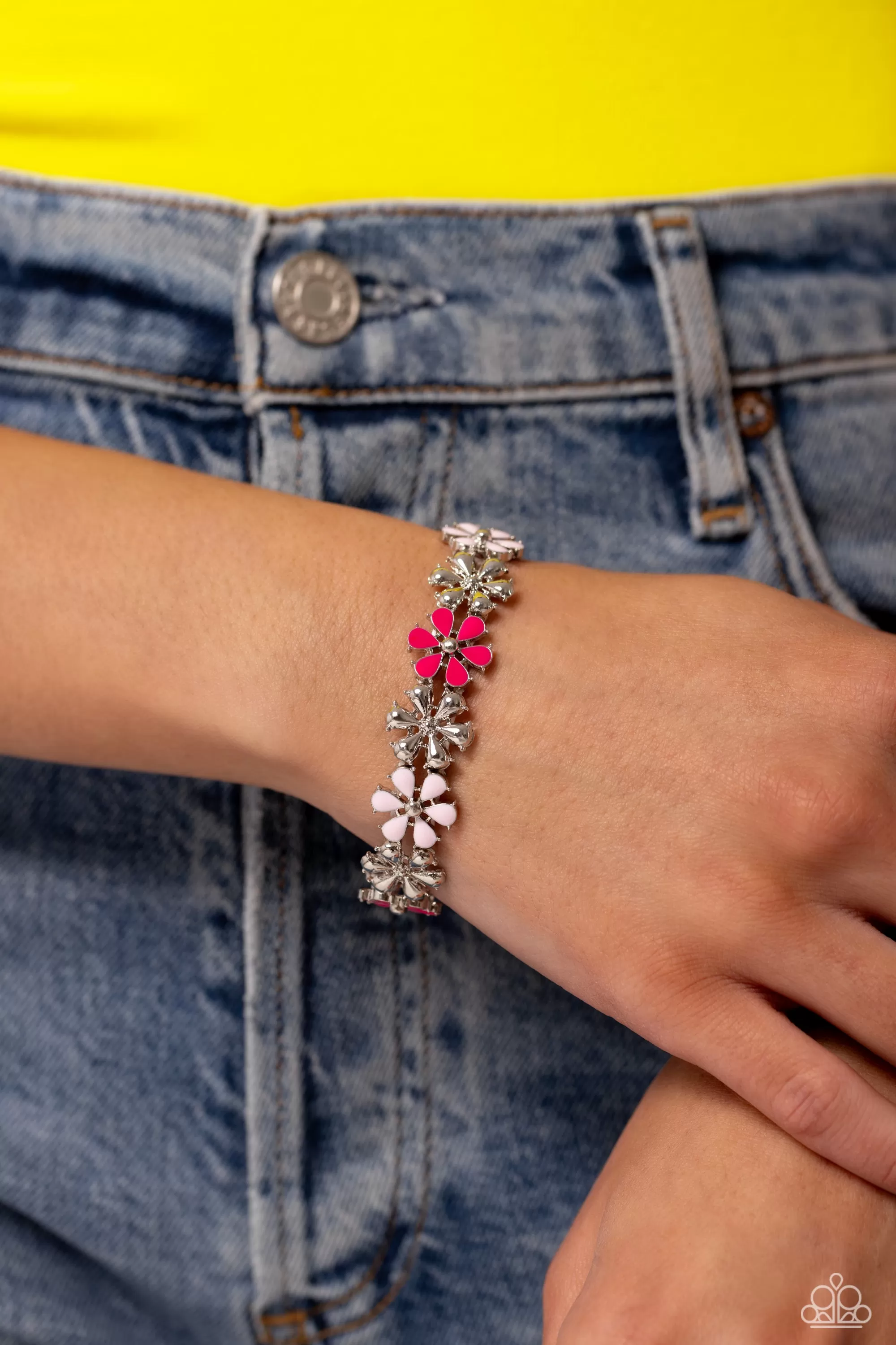 Paparazzi Floral Fair Pink Bracelet