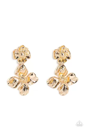 Paparazzi Gilded Grace - Gold Earrings