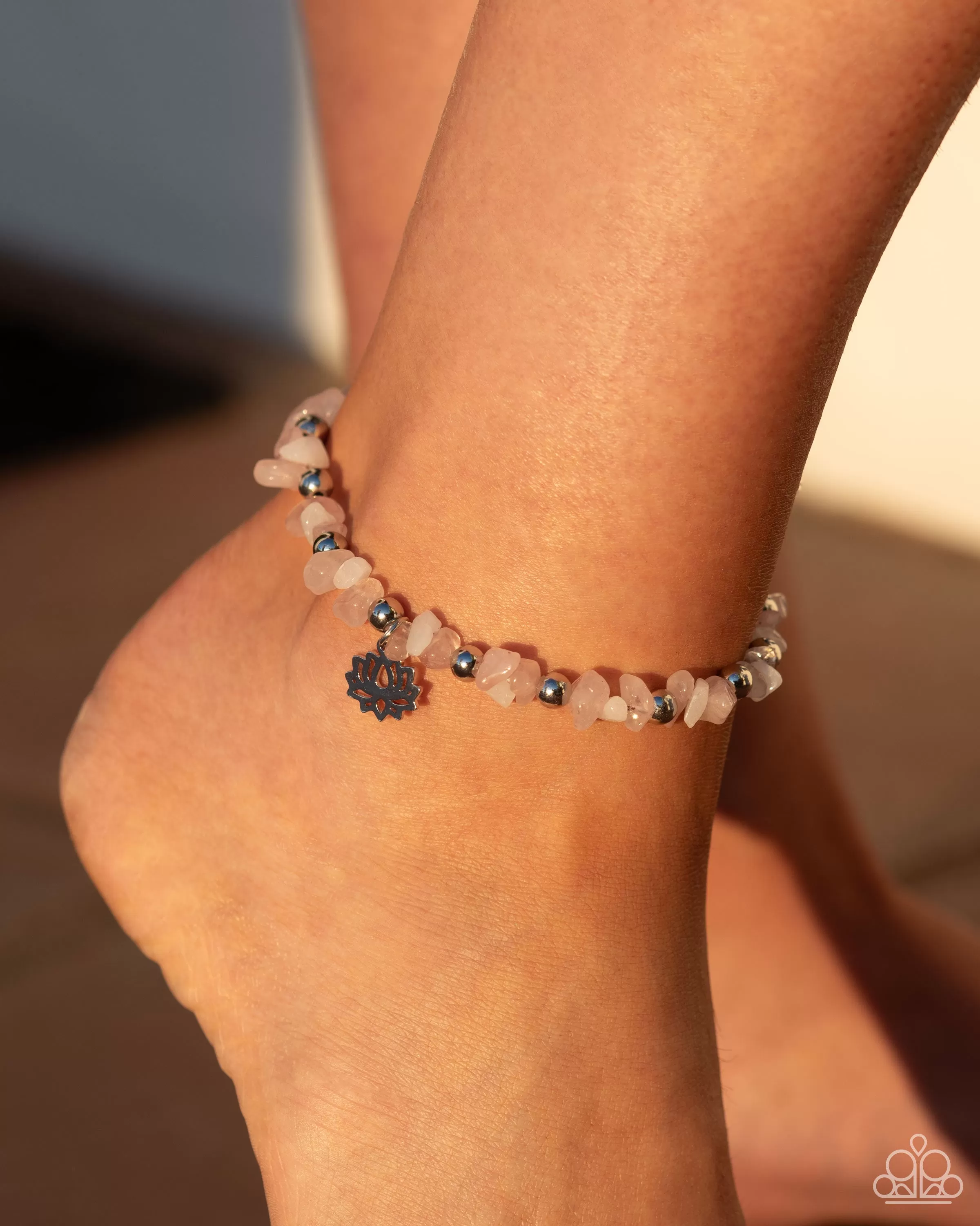 Paparazzi Lotus Landslide Pink Anklet Bracelet