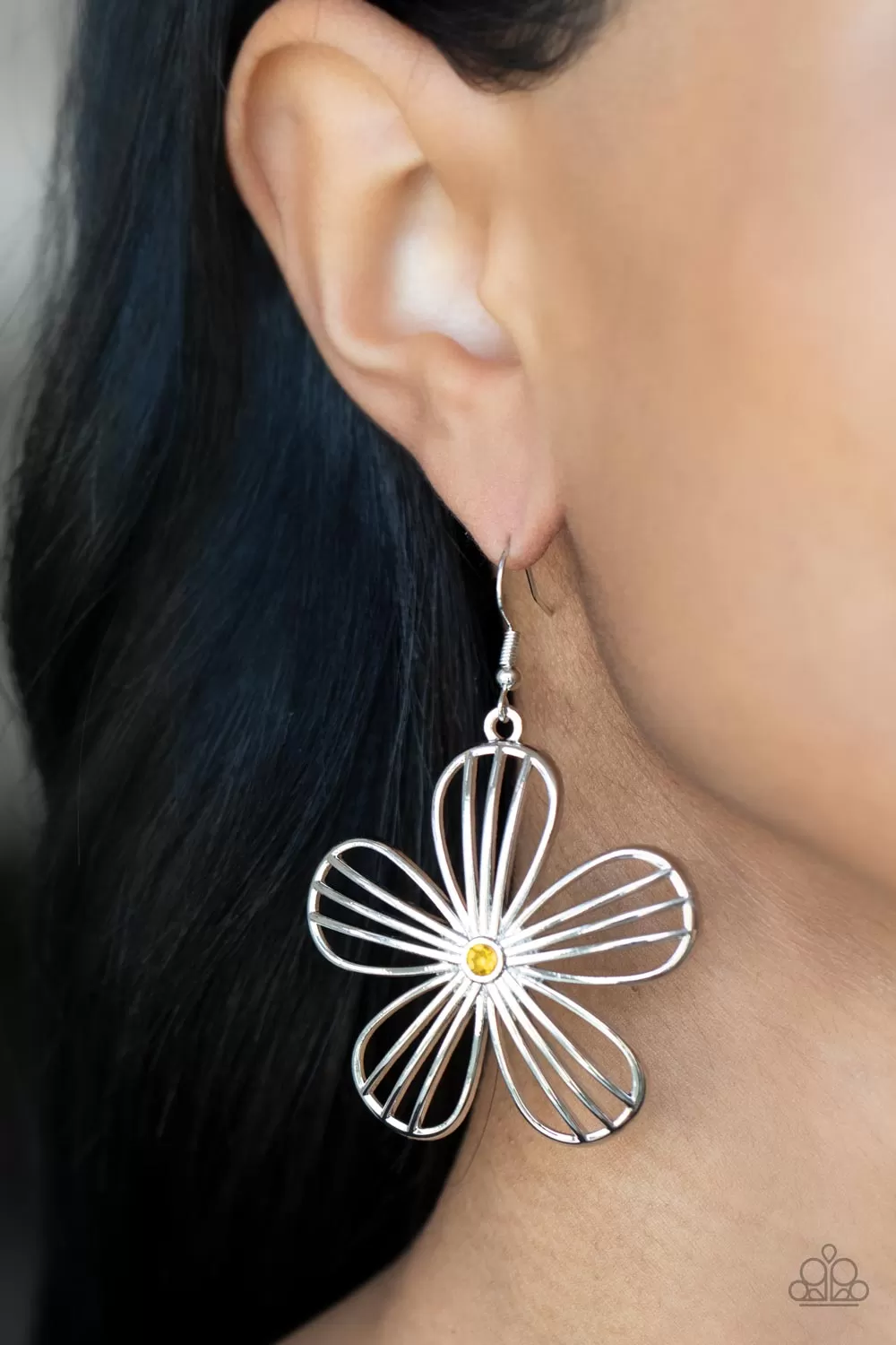 Paparazzi Meadow Musical - Yellow Petal Earring