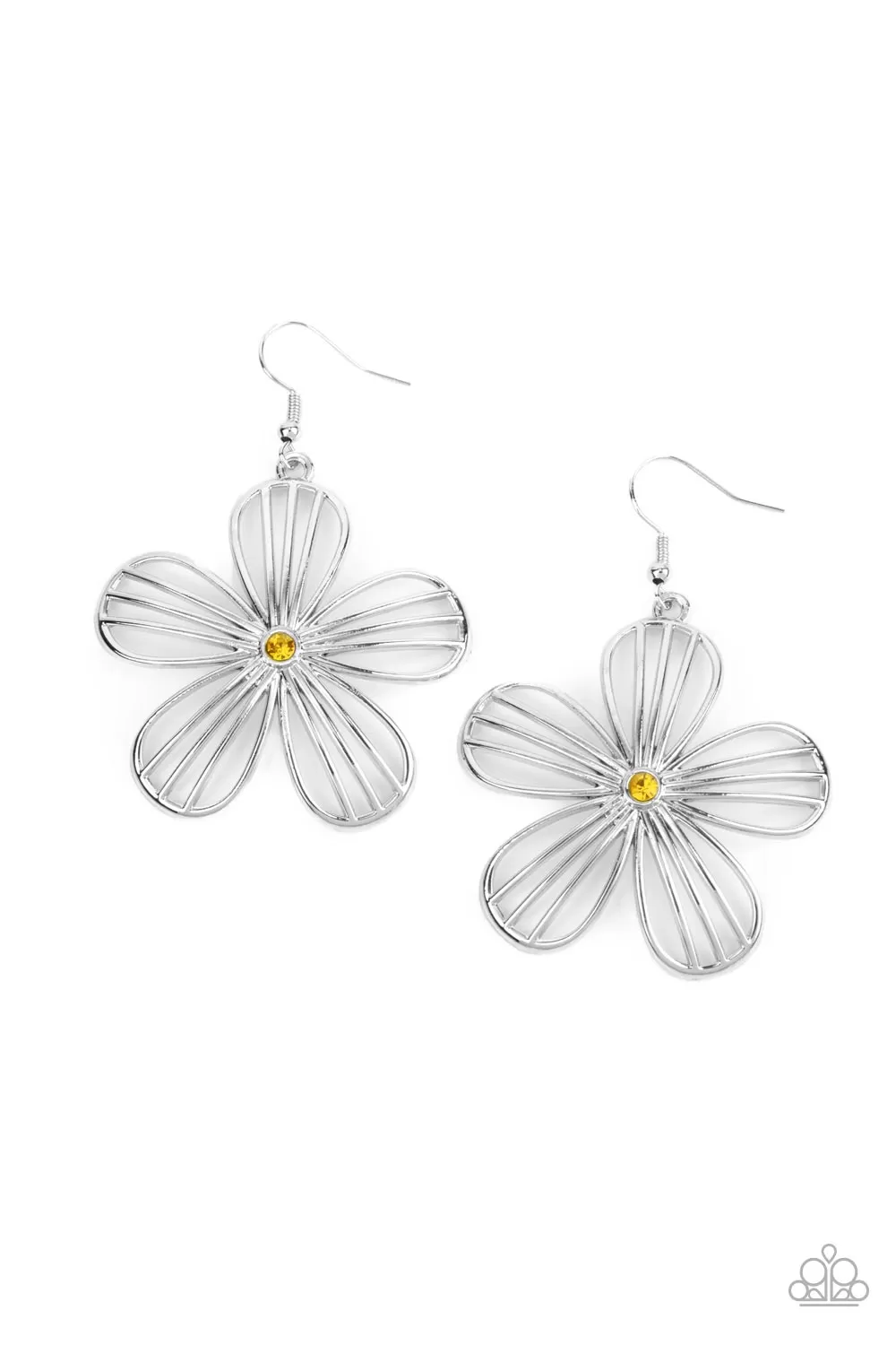 Paparazzi Meadow Musical - Yellow Petal Earring