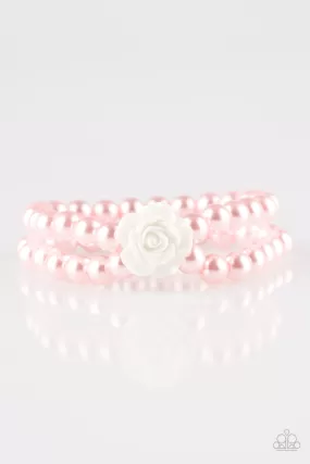 Paparazzi Posh And Posy - Pink Bracelet