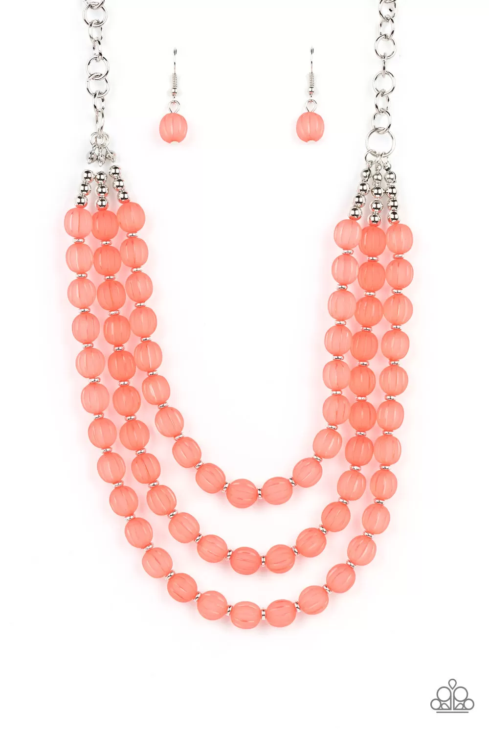 Paparazzi Summer Surprise - Orange Necklace