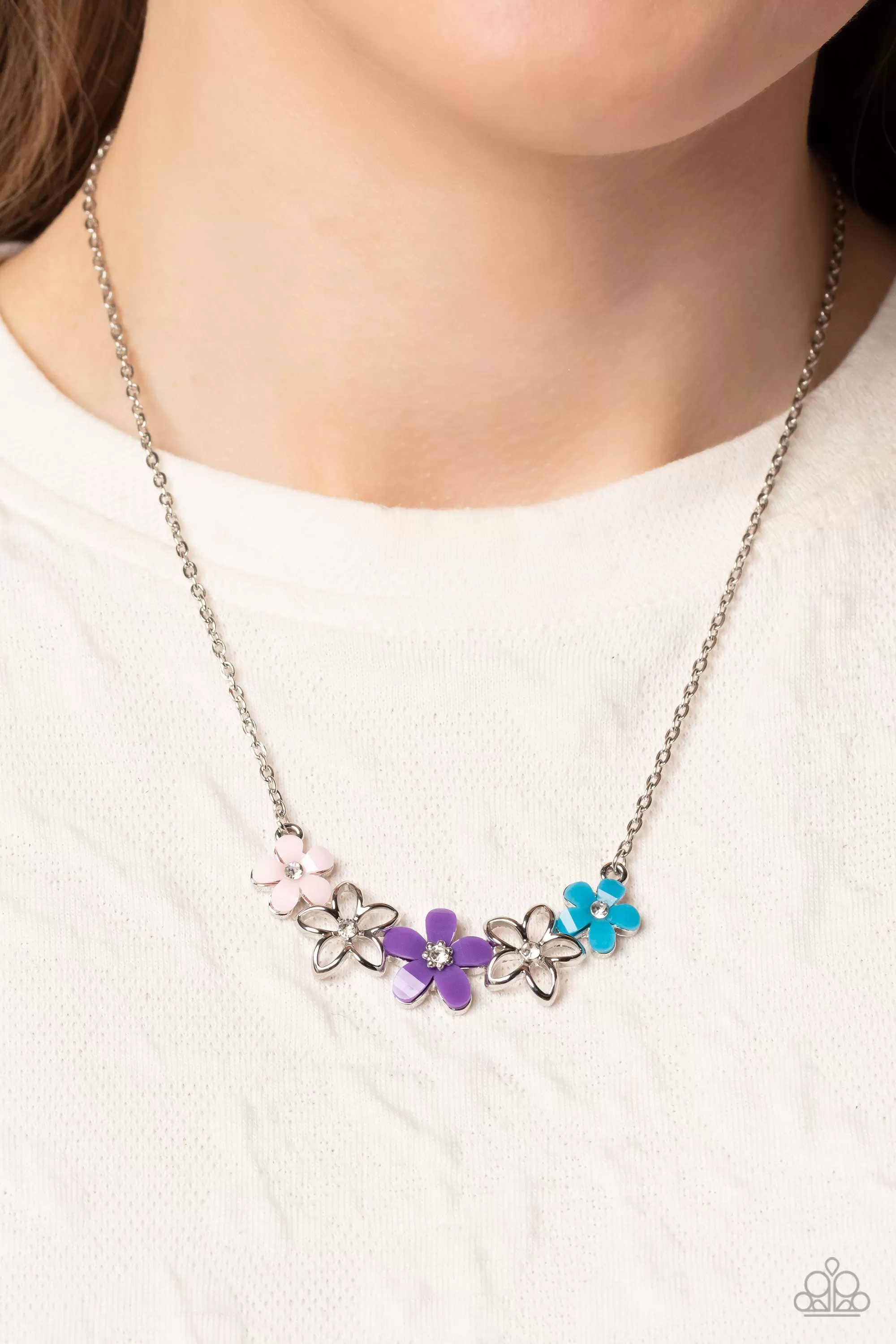 Paparazzi WILDFLOWER About You Purple Necklace & Earring Set