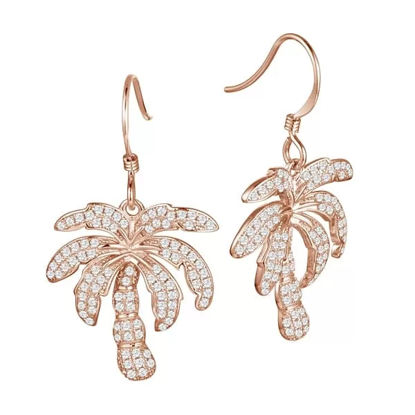 Pavé Niu Palm Tree Earrings