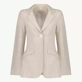 PHOEBE BLAZER NATURAL LINEN