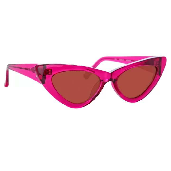 Pink Dora Maroon Cat Eye Acetate Sunglasses