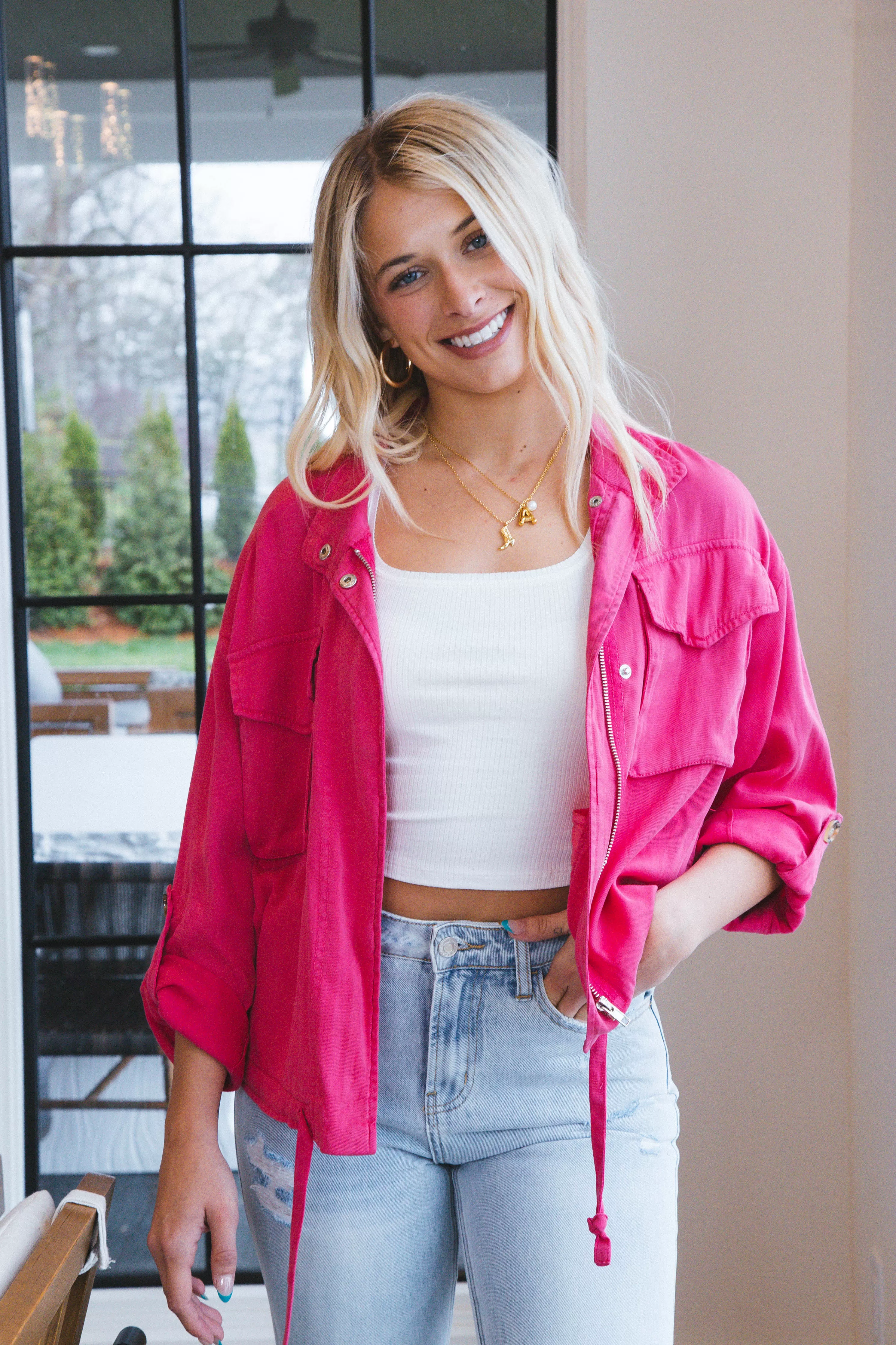 Rogue Utility Jacket, Pink Berry | Velvet Heart