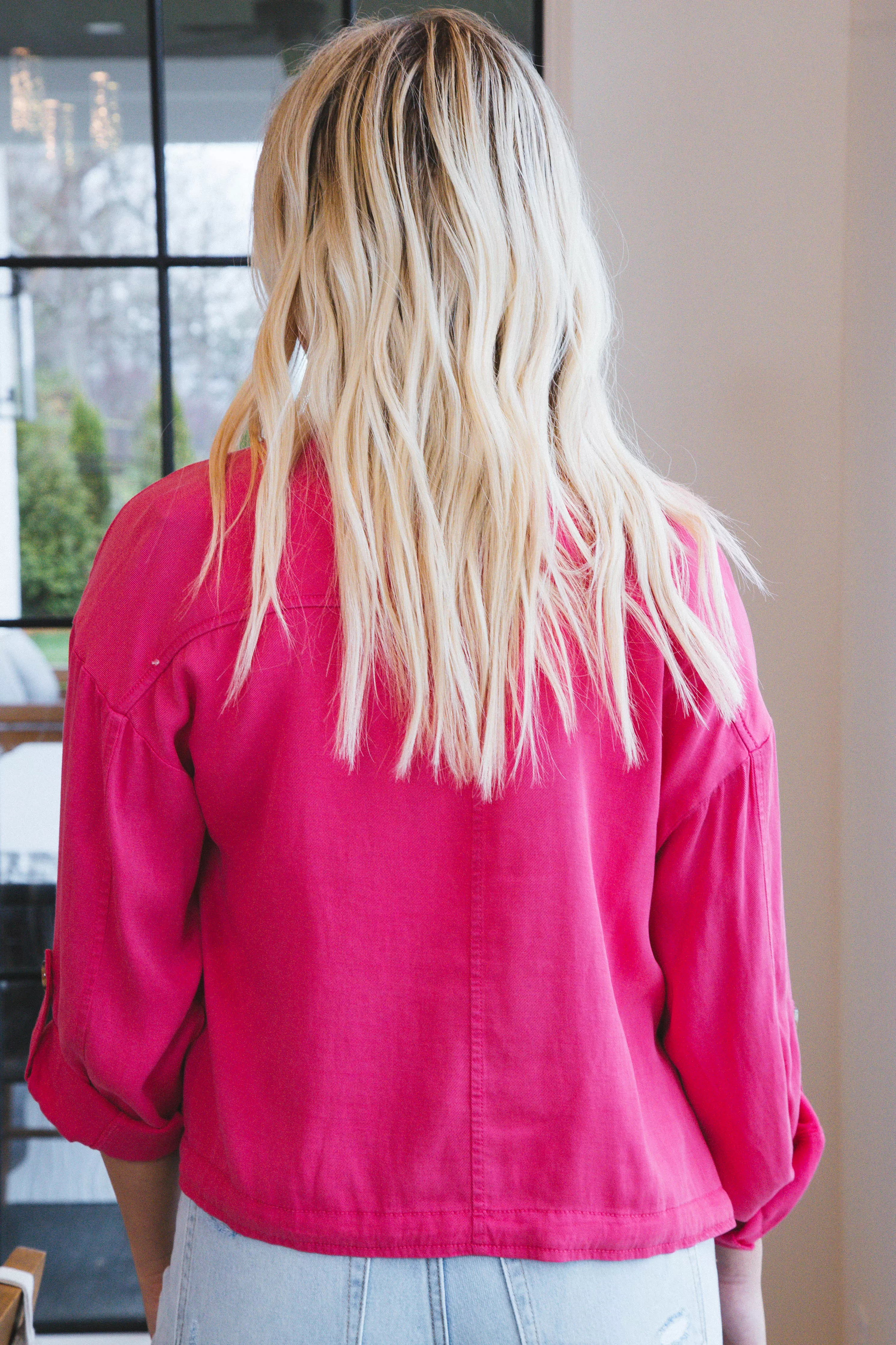 Rogue Utility Jacket, Pink Berry | Velvet Heart