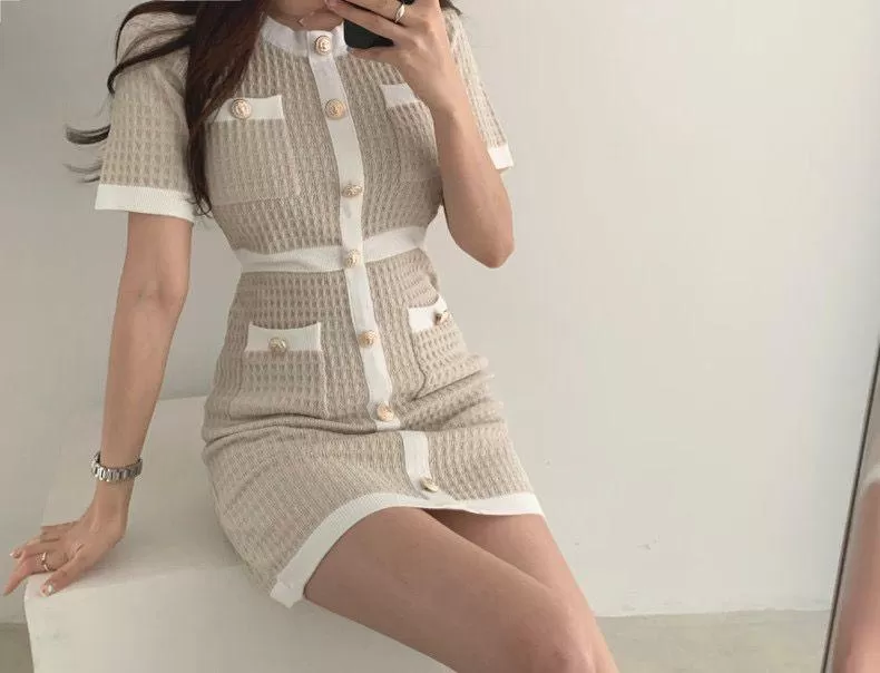 Sanya bodycon Knitted Mini Dress