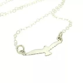 Seagull Pendant Silver Necklace