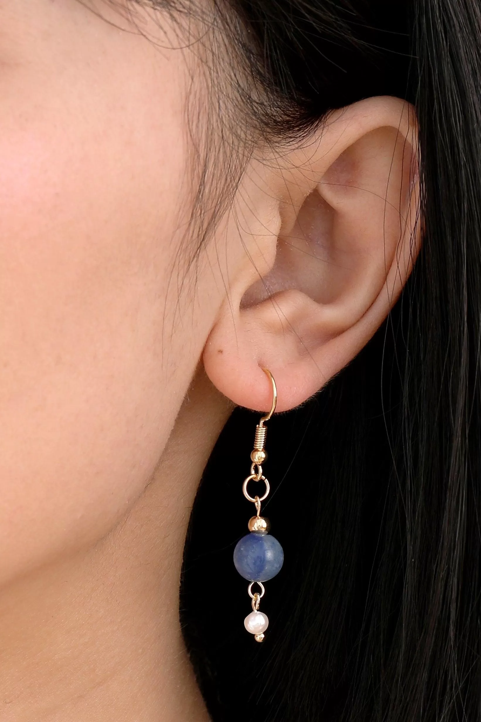 Selene Tiny Pearl Drop Earrings