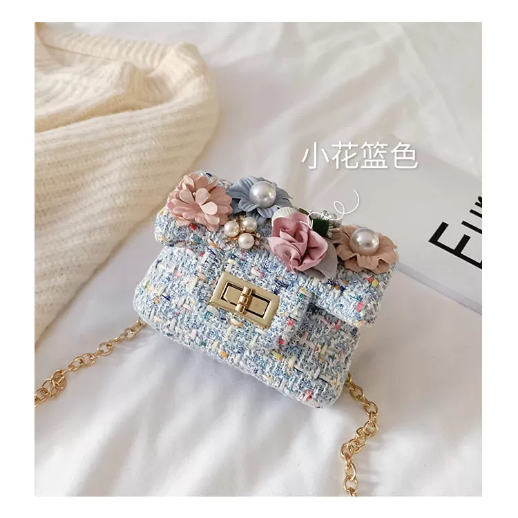 Single Shoulder Bag with Korean Accessories, Zero Wallet, Girls' Cross Body Bag