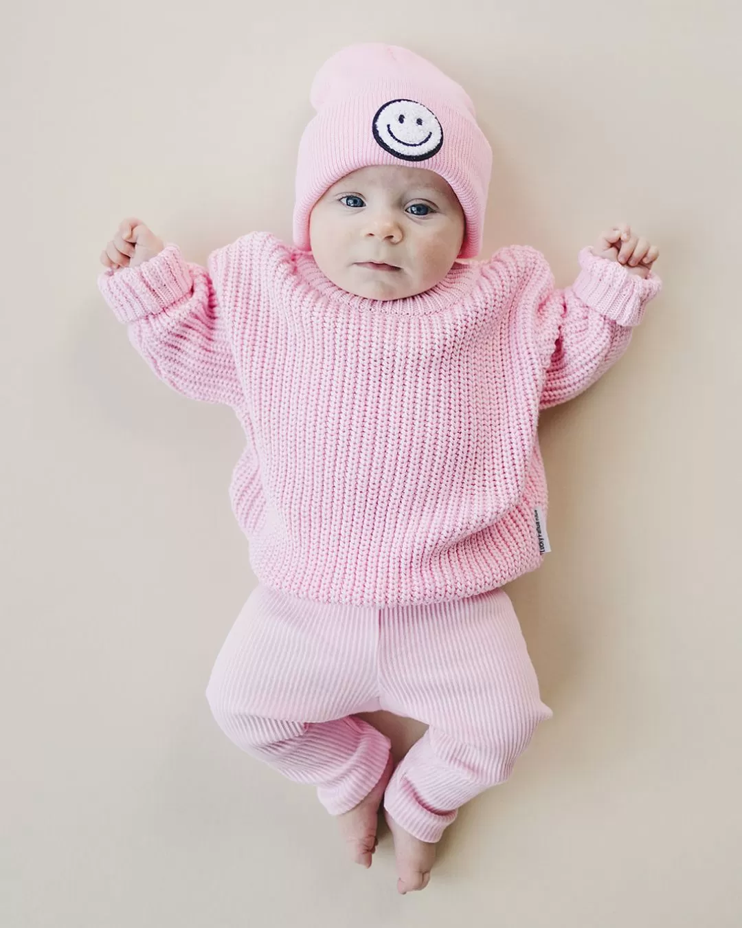 Smiley Beanie | Pink