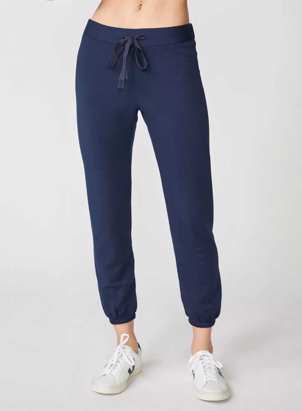 Softest Fleece Drawstring Sweatpant in New Navy