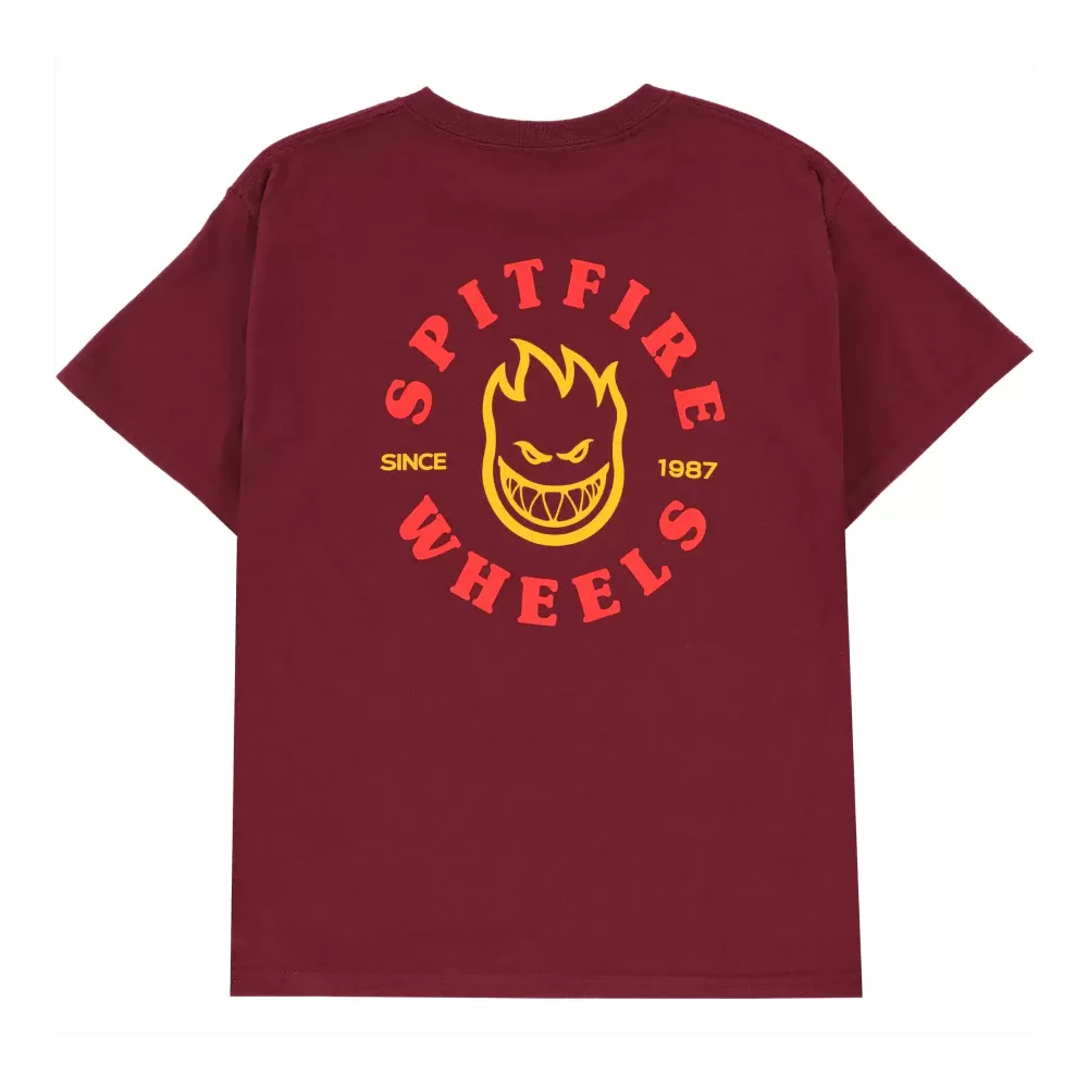 Spitfire Bighead Classic Youth T-Shirt Maroon