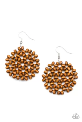 Summer Escapade Brown-Earrings