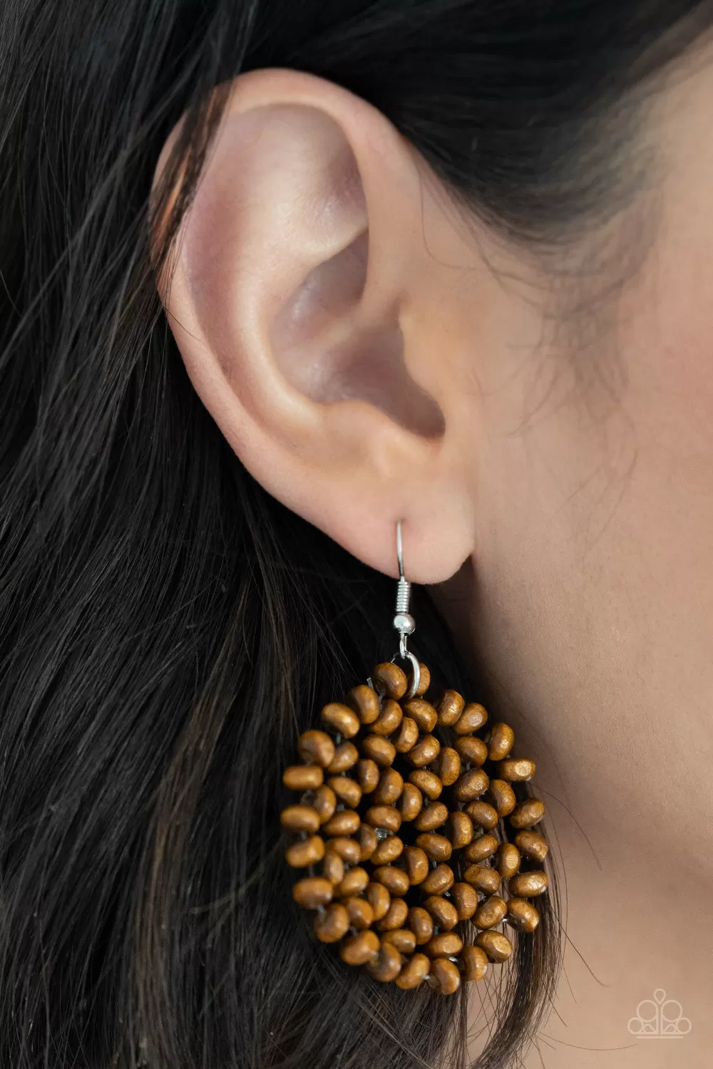 Summer Escapade Brown-Earrings