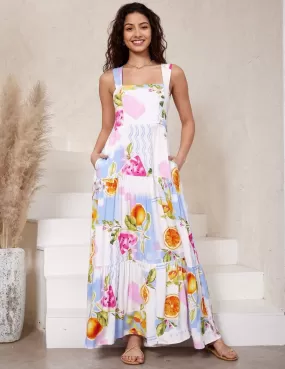 Summer Fruits Maxi Dress