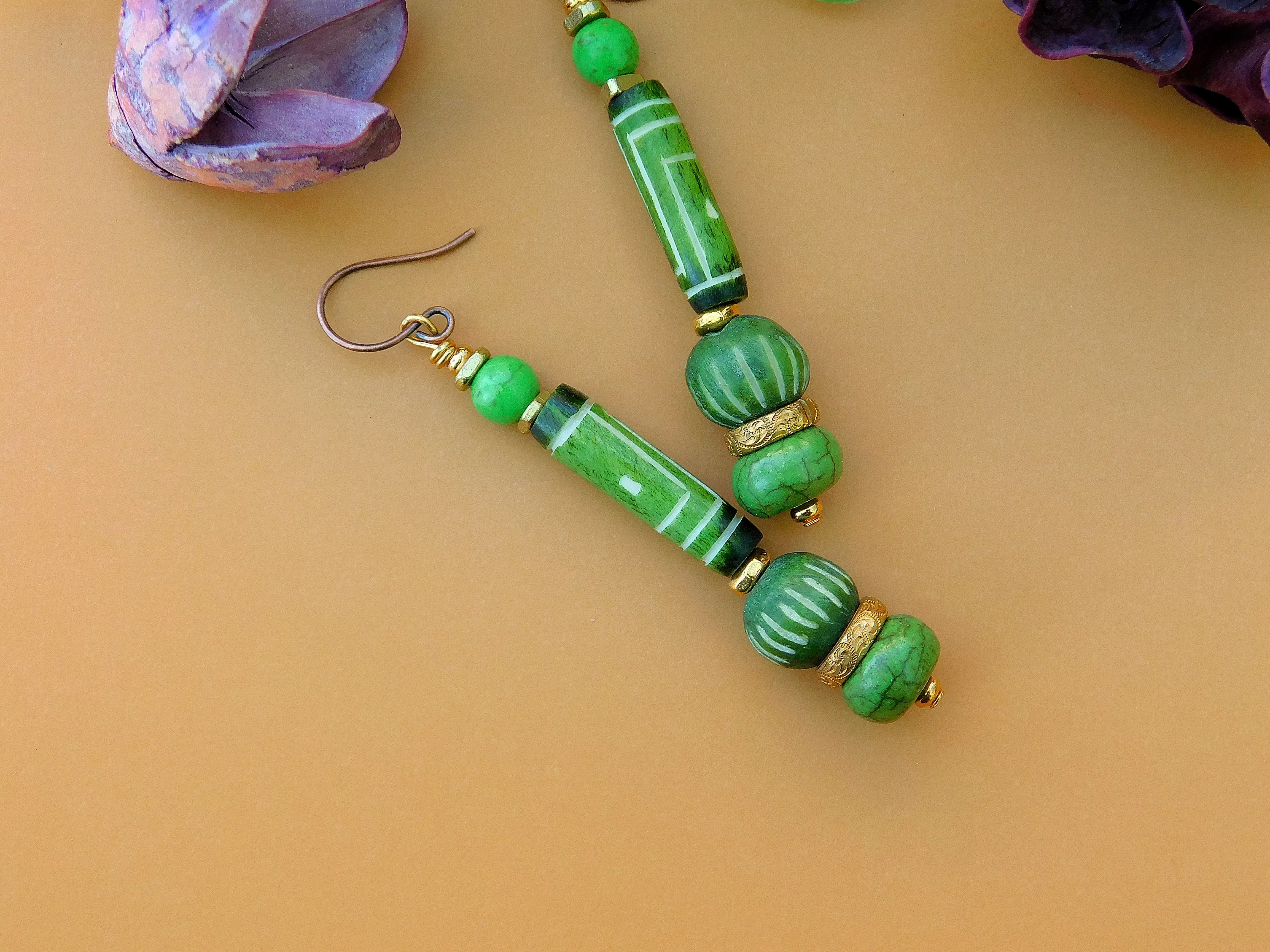 Summer Green Earrings