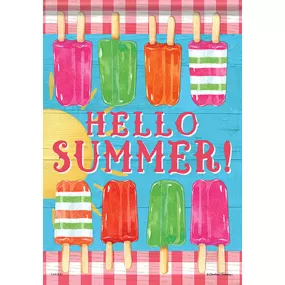 Summer Popsicles Garden Flag